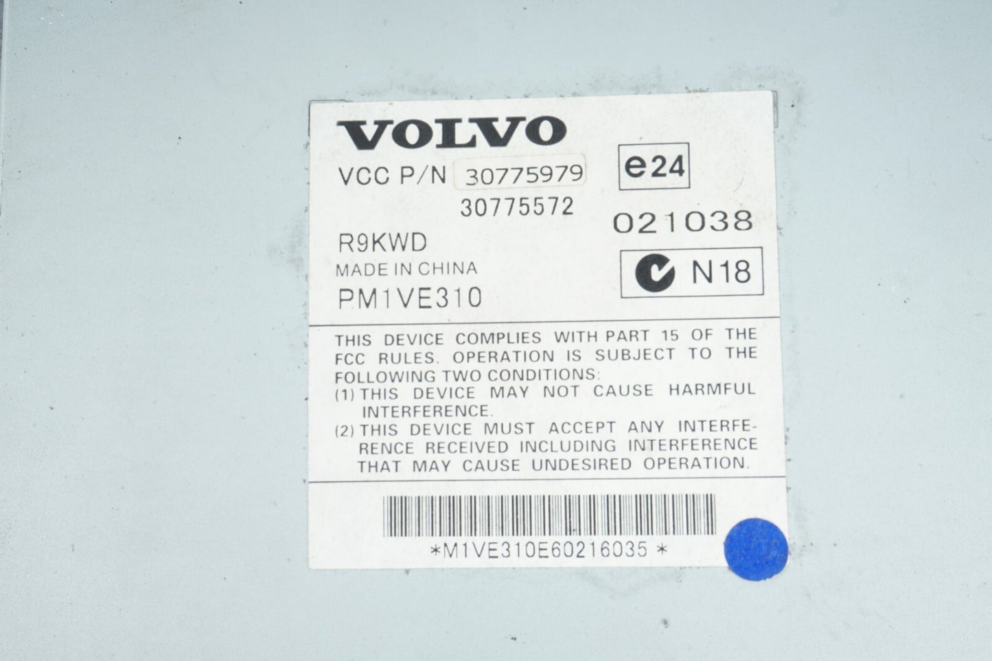 2005 - 2007 VOLVO C70 T5 AUDIO AMPLIFIER MODULE 30775979  OEM