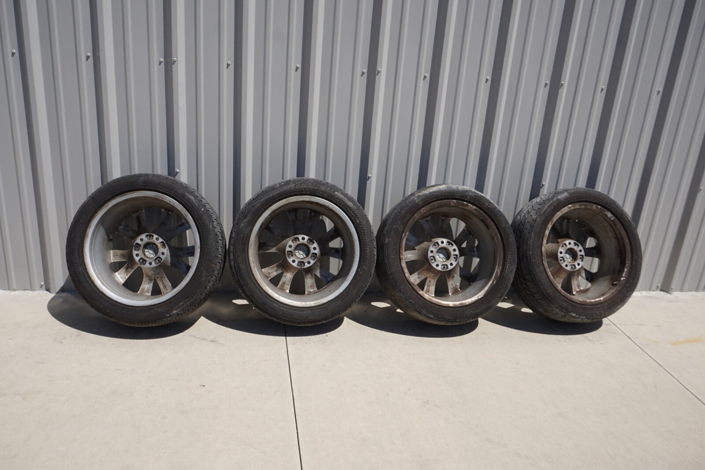 06-10 BMW 650i Wheels Wheel 18x8 Alloy 5 Double V Spoke Fits 599166 Set of 4