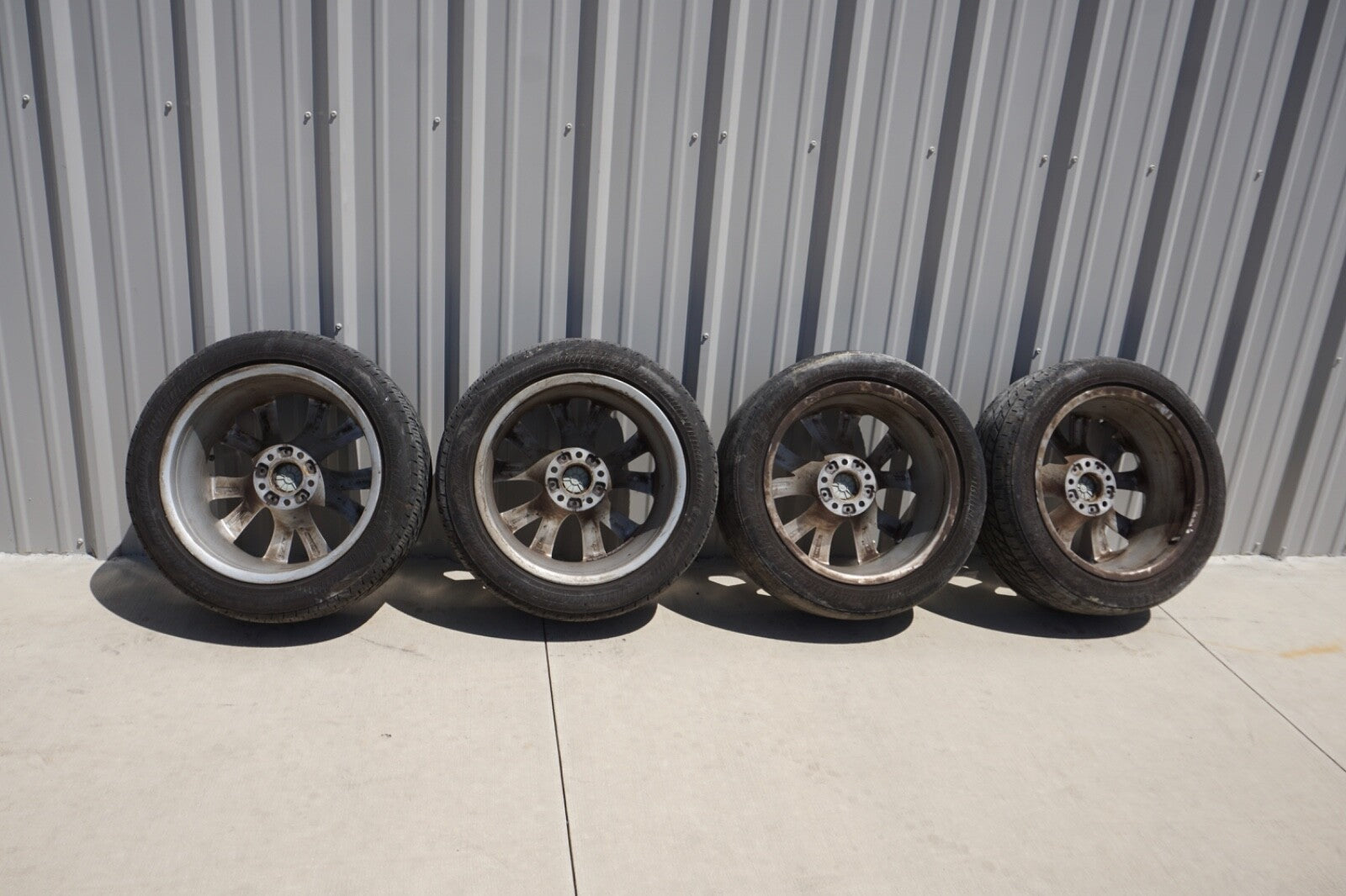 06-10 BMW 650i Wheels Wheel 18x8 Alloy 5 Double V Spoke Fits 599166 Set of 4