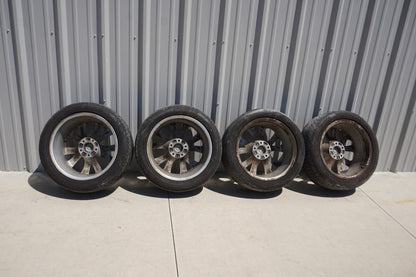 06-10 BMW 650i Wheels Wheel 18x8 Alloy 5 Double V Spoke Fits 599166 Set of 4