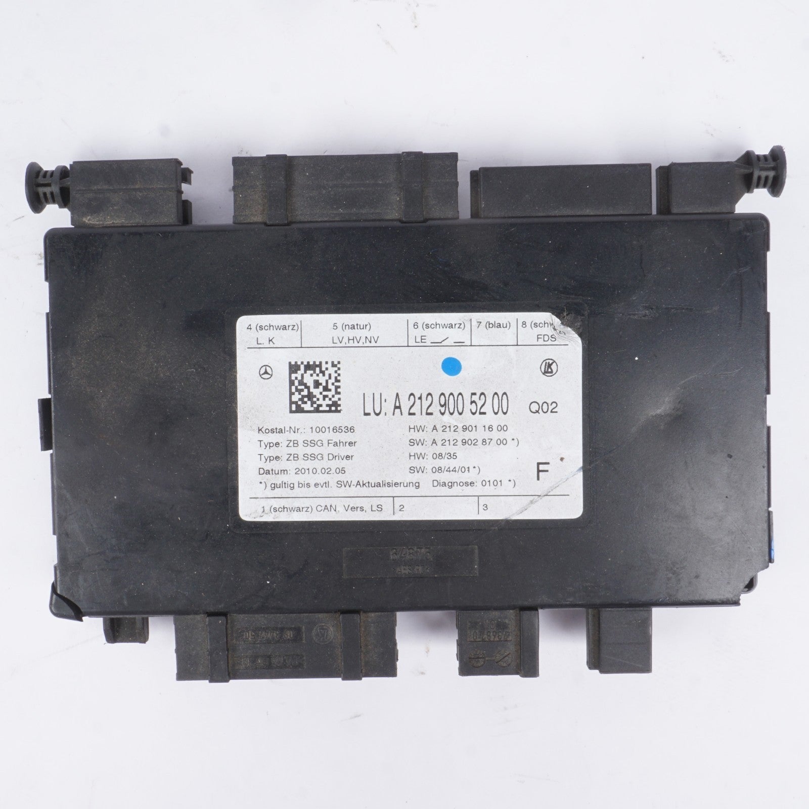 2008 - 2018 Mercedes W204 C250 E350 Seat Control Module Front Left Driver Side