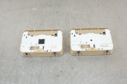 07-13 Mercedes W221 S550 Rear Left Right Side Overhead Vanity Mirror Beige PAIR
