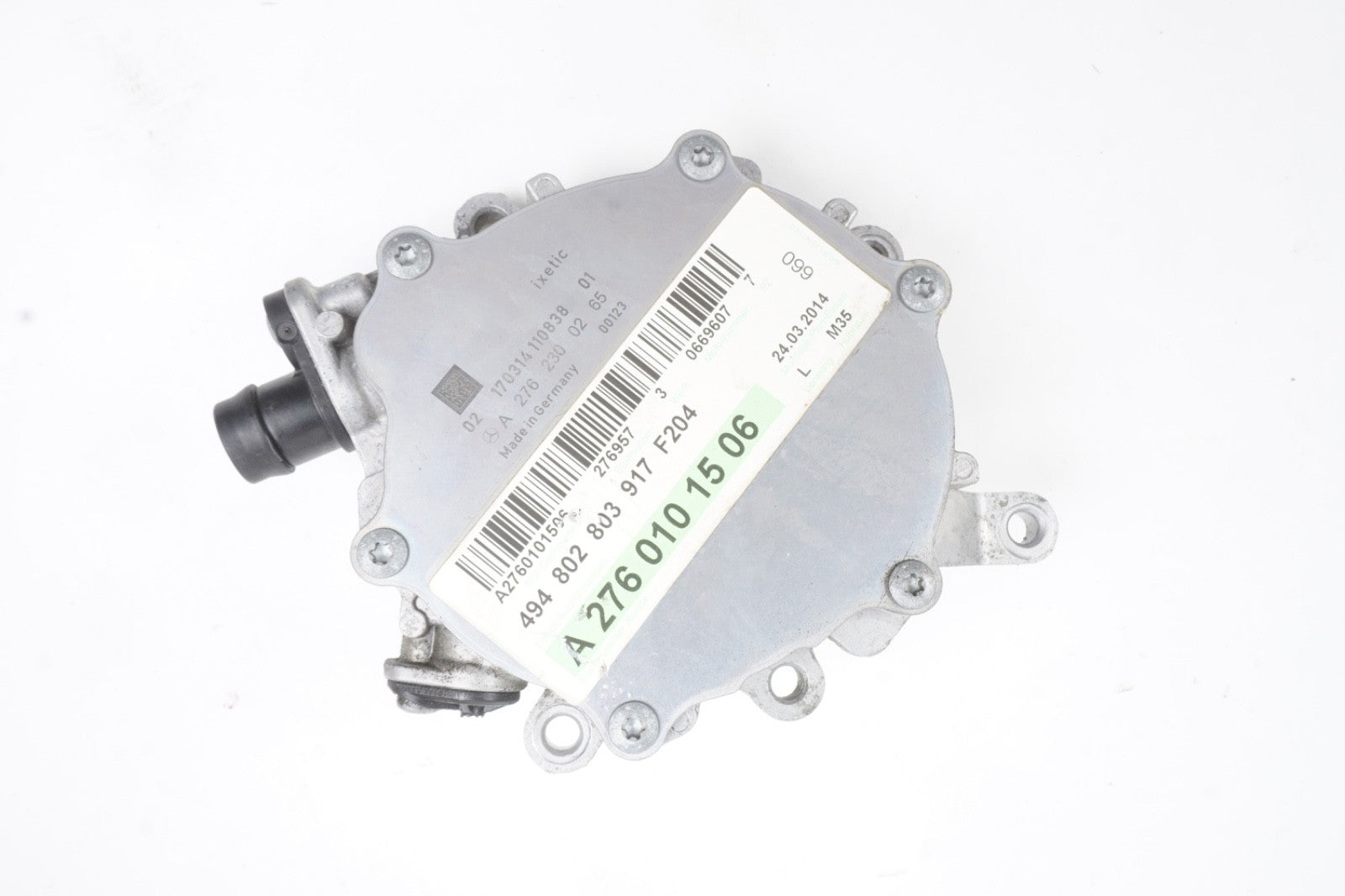 12-18 Mercedes W207 E350 SLK350 Engine Motor Brake Vacuum Pump 2760101506 OEM