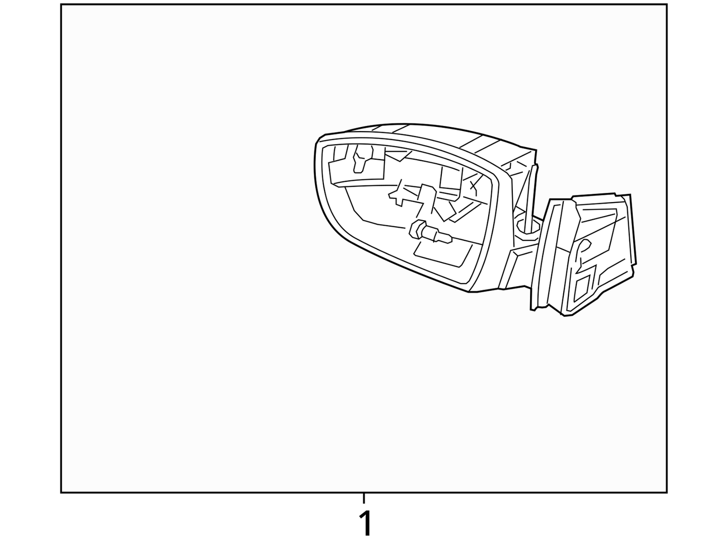 2015 - 2018 Ford Focus Driver Left Side View Power Door Mirror Silver