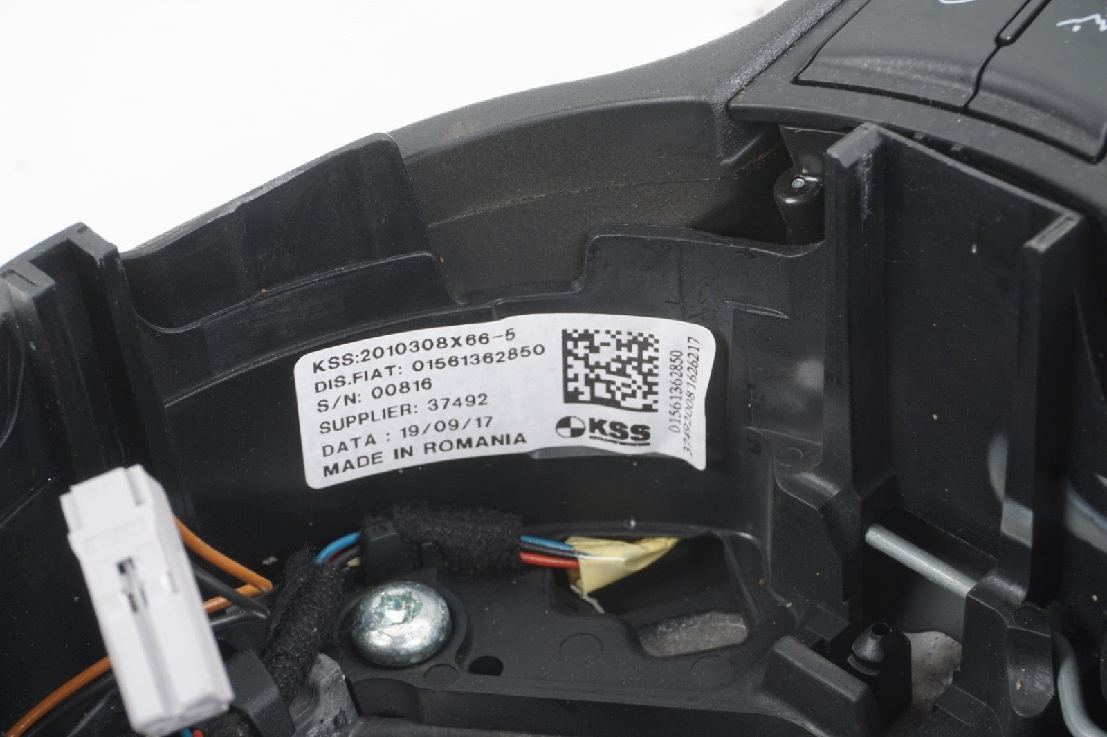 2017 - 2023 ALFA ROMEO STELVIO DRIVER STEERING WHEEL BLACK LEATHER OEM