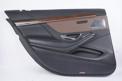 2014 - 2017 MERCEDES S550 W222 REAR LEFT DRIVER INTERIOR DOOR PANEL BLACK OEM
