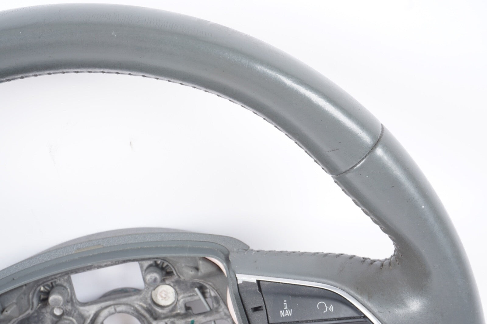 2012-2015 AUDI A6 A7 - 4 SPOKE STEERING WHEEL GRAY OEM