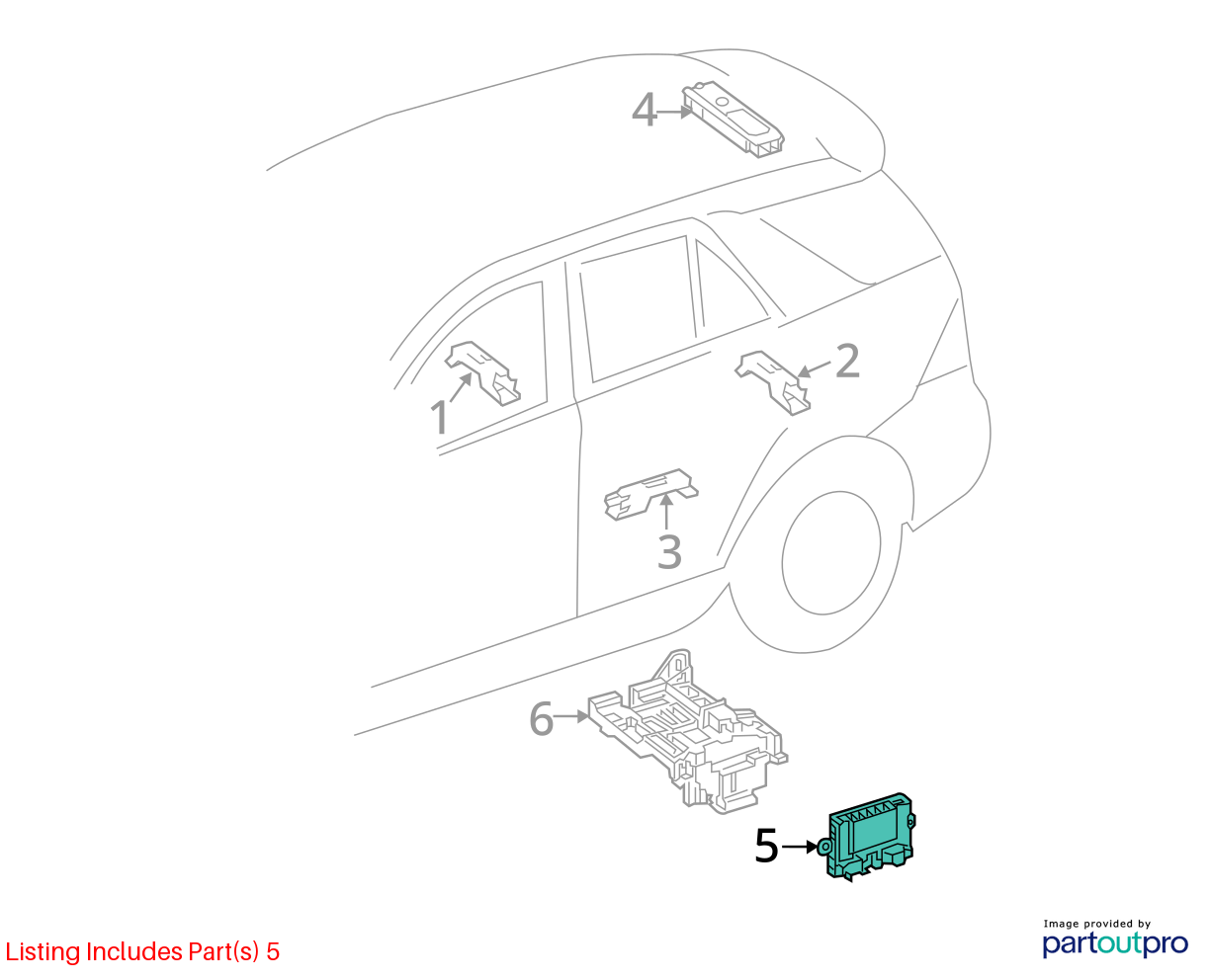 2012-2016 Mercedes ML GL Keyless Entry Computer Module A1669006208 OEM
