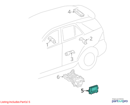 2012-2016 Mercedes ML GL Keyless Entry Computer Module A1669006208 OEM
