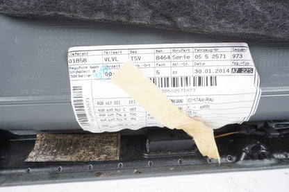 2012-2015 AUDI A7 FRONT LEFT DOOR TRIM PANEL GRAY LEATHER OEM