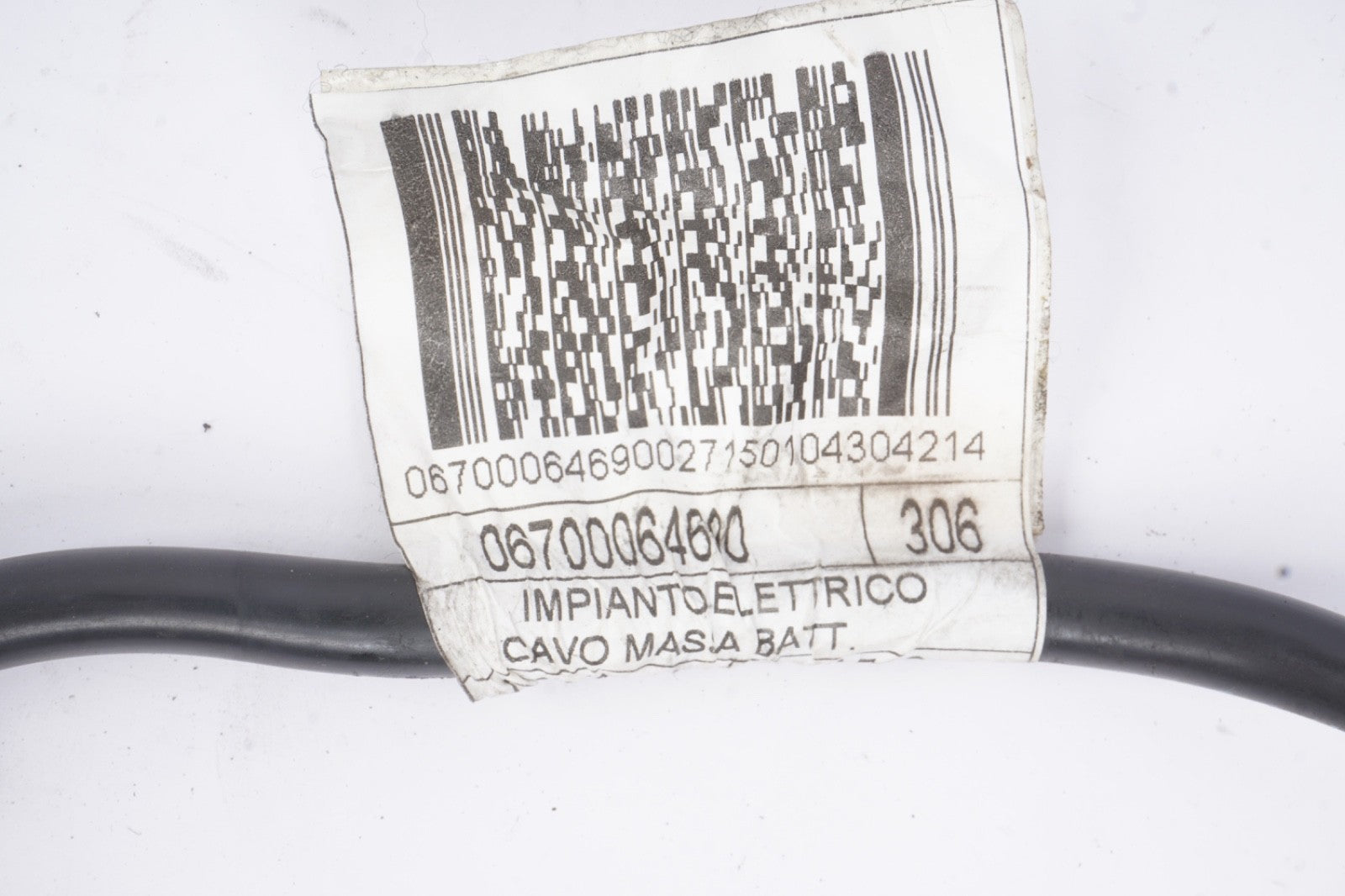 2014 - 2024 MASERATI GHIBLI NEGATIVE BATTERY WIRE WIRING HARNESS CABLE OEM