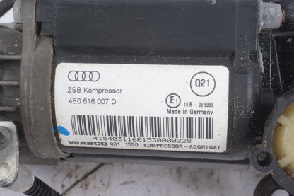 2004 - 2010 Audi A8 D3 Air Suspension Compressor Pump 4E0616007 D