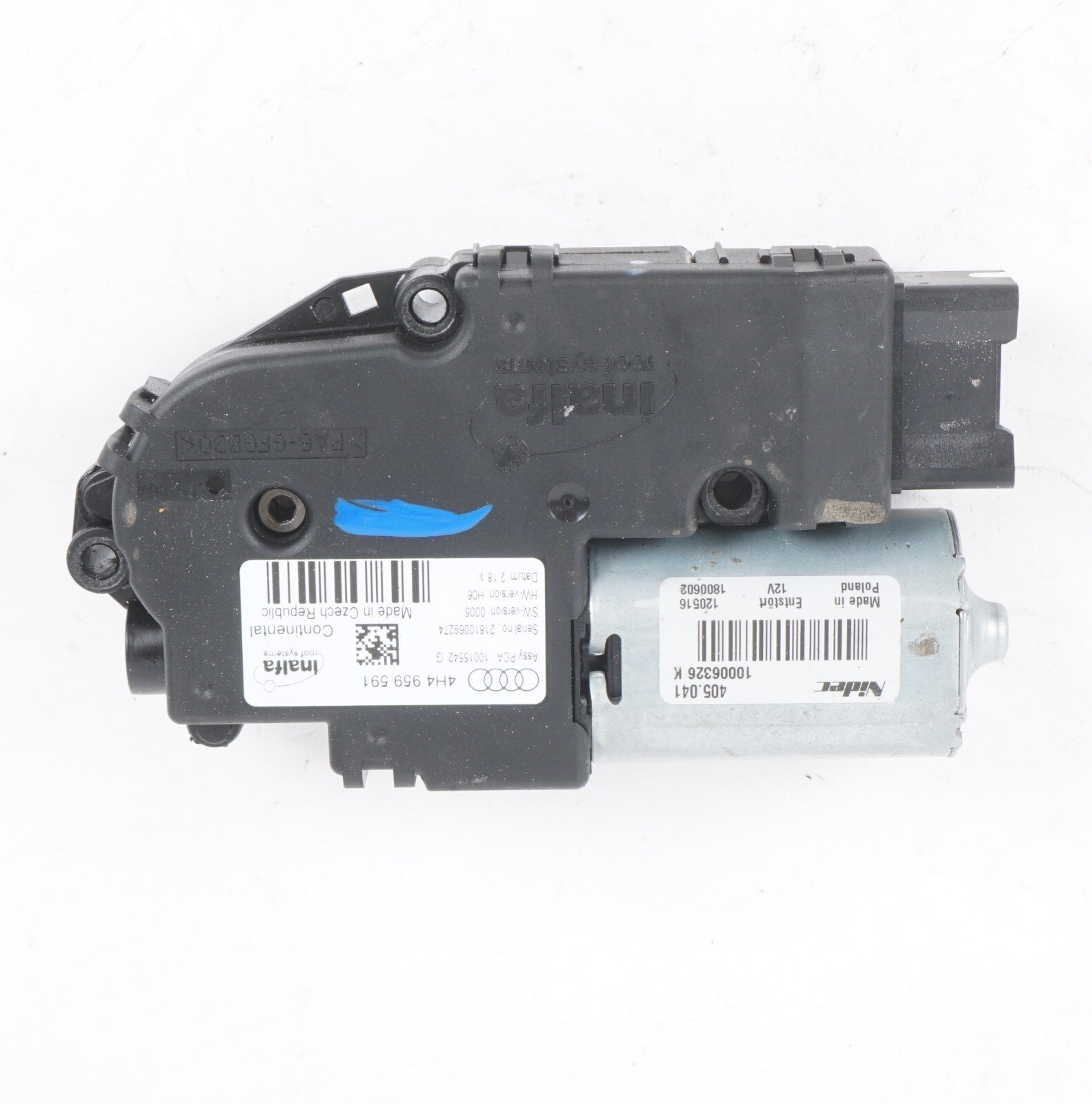 11-17 AUDI A8L SPANORAMIC SUN ROOF SUN MOON ROOF MOTOR 4H4959591  OEM