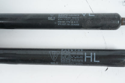 10 - 16 PORSCHE PANAMERA FRONT & REAR DOOR SHOCK STRUT CHECK ARRESTER SET OEM