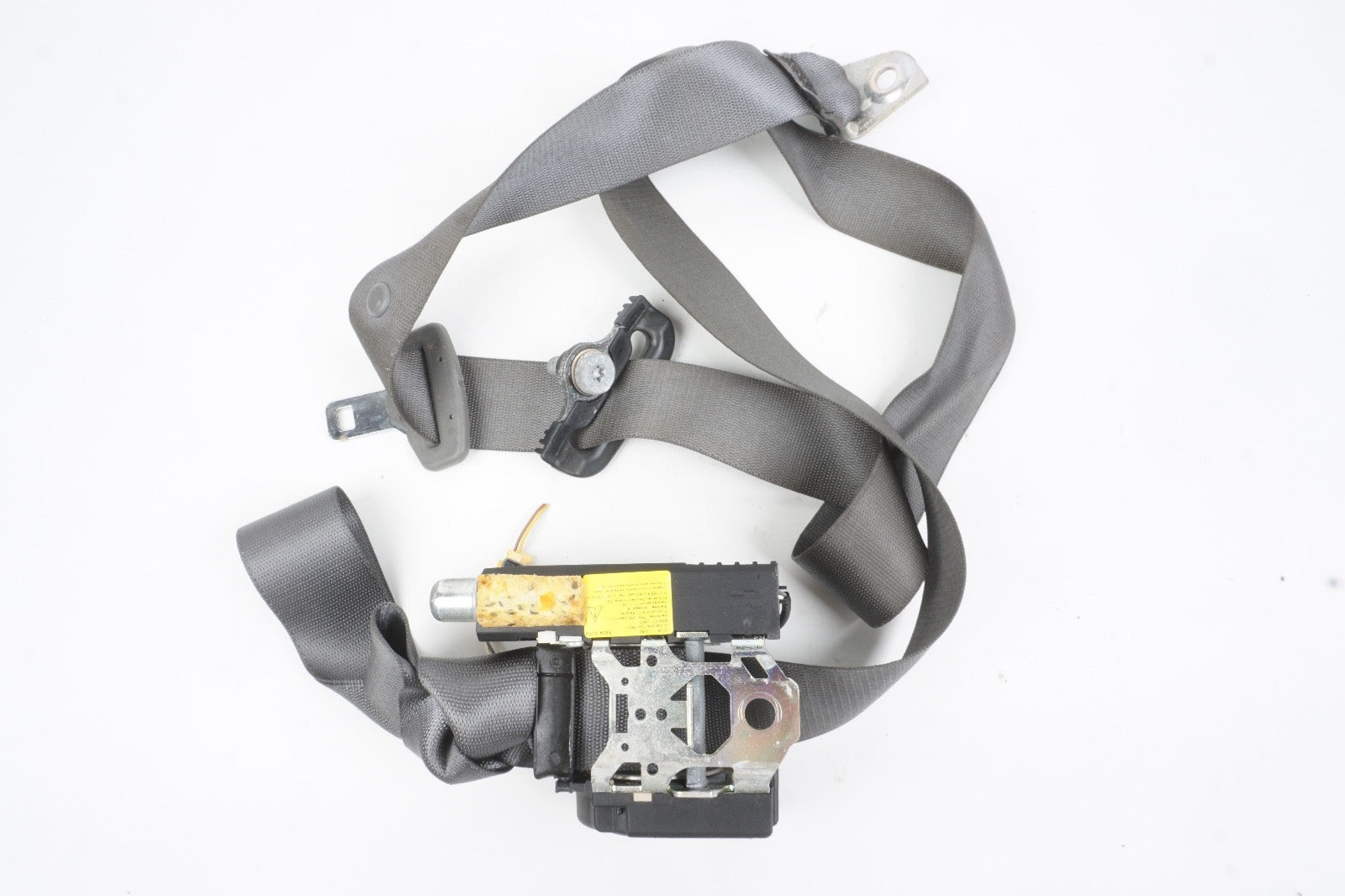 07-13 MERCEDES-BENZ W221 S550 REAR RIGHT SIDE SEAT BELT RETRACTOR GRAY OEM