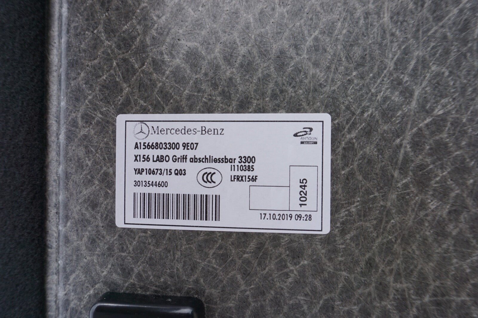 2015-2020 MERCEDES GLA250 X156 REAR TRUNK CARGO FLOOR CARPET LINER COVER MAT OEM