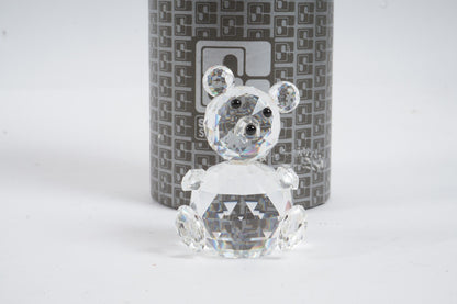 Retired Swarovski Silver Crystal Large Bear A 7637 NR 075 000 with Original Box