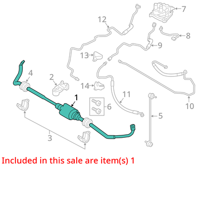 2009-2015 BMW F01 F02 F06 AWD Front Stabilizer Active Sway Bar OEM 6781424