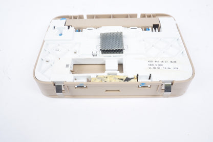07-13 Mercedes W221 S400 S550 Rear Overhead Vanity Mirror Beige 2218101817 OEM