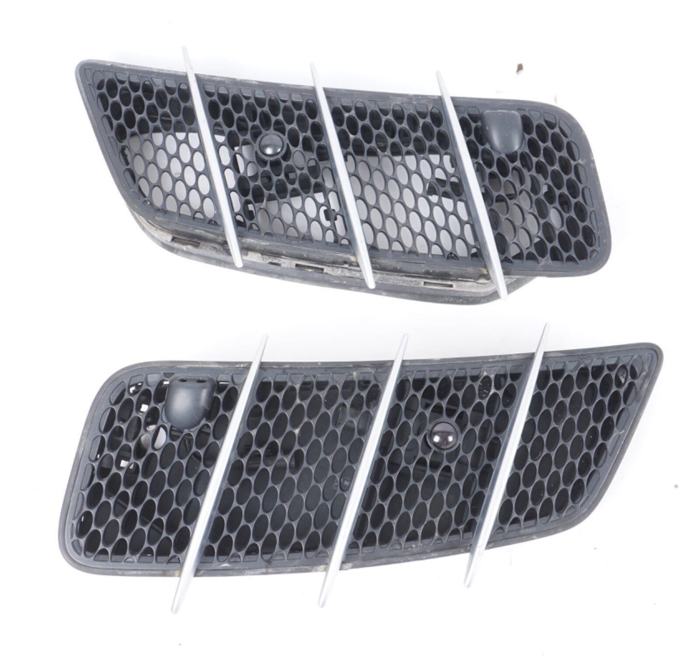 03-08 Mercedes R230 SL500 Hood Grille Trim w/ Nozzle Left & Right OEM