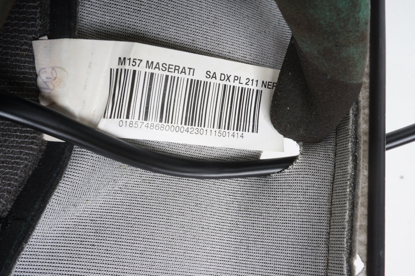 2014 - 2017 Maserati Ghibli Front Right Side Top Upper Seat Back Rest