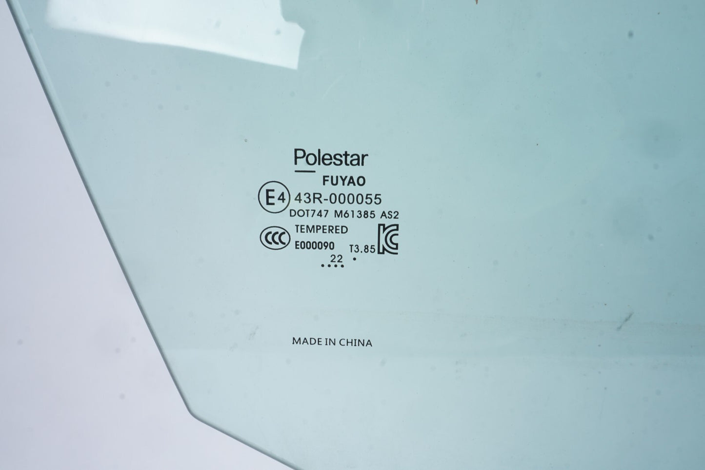 2021 - 2024 Polestar 2 Front Right Passenger Side Window Glass OEM