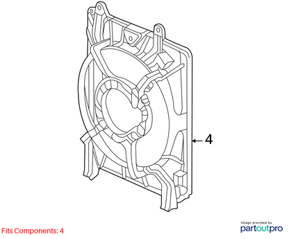 2016 - 2022 Acura ILX 2.4L Radiator Cooling Fan Right 19015-R4H-A01 OEM