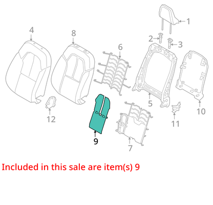 2021 - 2024 POLESTAR 2 Genuine Volvo Seat Back Heater 32248712