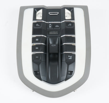 2010-2016 PORSCHE PANAMERA FRONT OVERHEAD CONSOLE READING DOME LIGHT PANEL  OEM