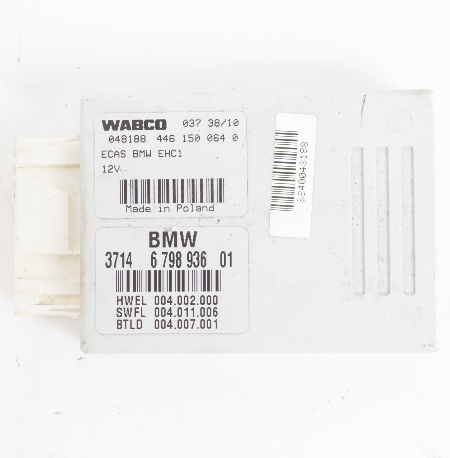 2010 - 2013 BMW 550I GT F07 AIR SUSPENSION CONTROL MODULE ECU 6798936 OEM