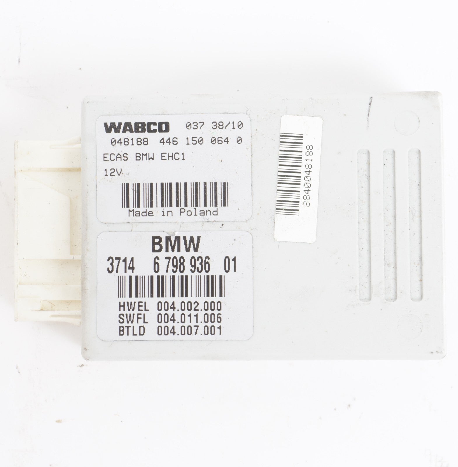 2010 - 2013 BMW 550I GT F07 AIR SUSPENSION CONTROL MODULE ECU 6798936 OEM
