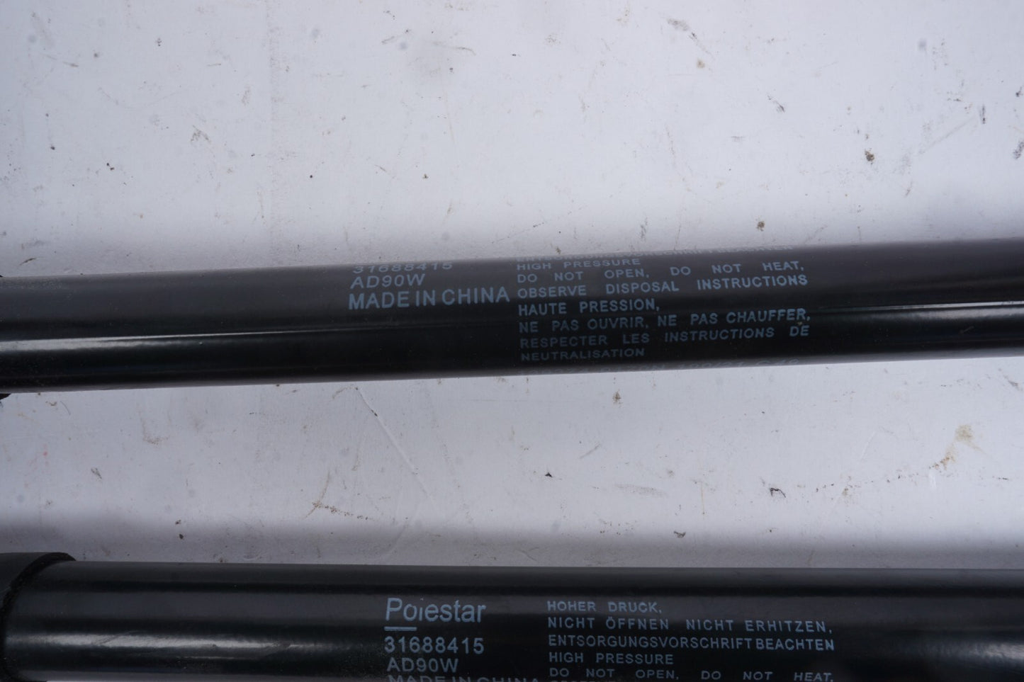 2021 - 2023 Polestar 2 Hoon Bonnet Shock Lift Support Left & Right OEM