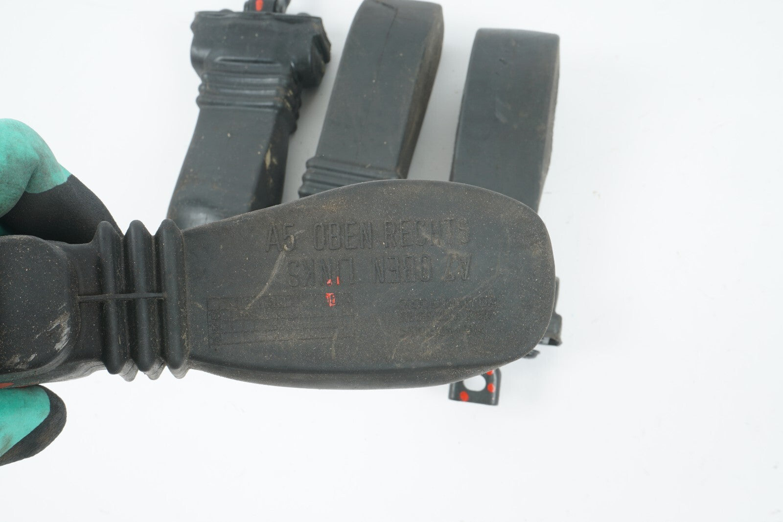 2012 - 2018 AUDI A7 DOOR HINGE CHECK STOPPER STRAP FRONT & REAR SET OF 4 OEM