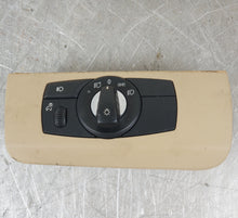 2007-2013 BMW X5 E70 DASH DASHBOARD HEADLIGHT LAMP CONTROL SWITCH & BEZEL OEM