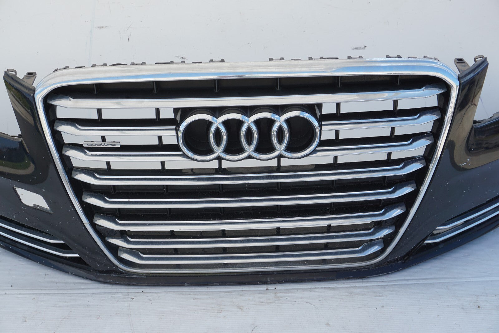 2011 - 2014 AUDI A8 A8L FRONT FBUMPER COVER W/ GRILLE   OEM