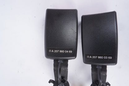 10-17 Mercedes W207 E350 E550 Rear Seat Belt Buckle Oem PAIR