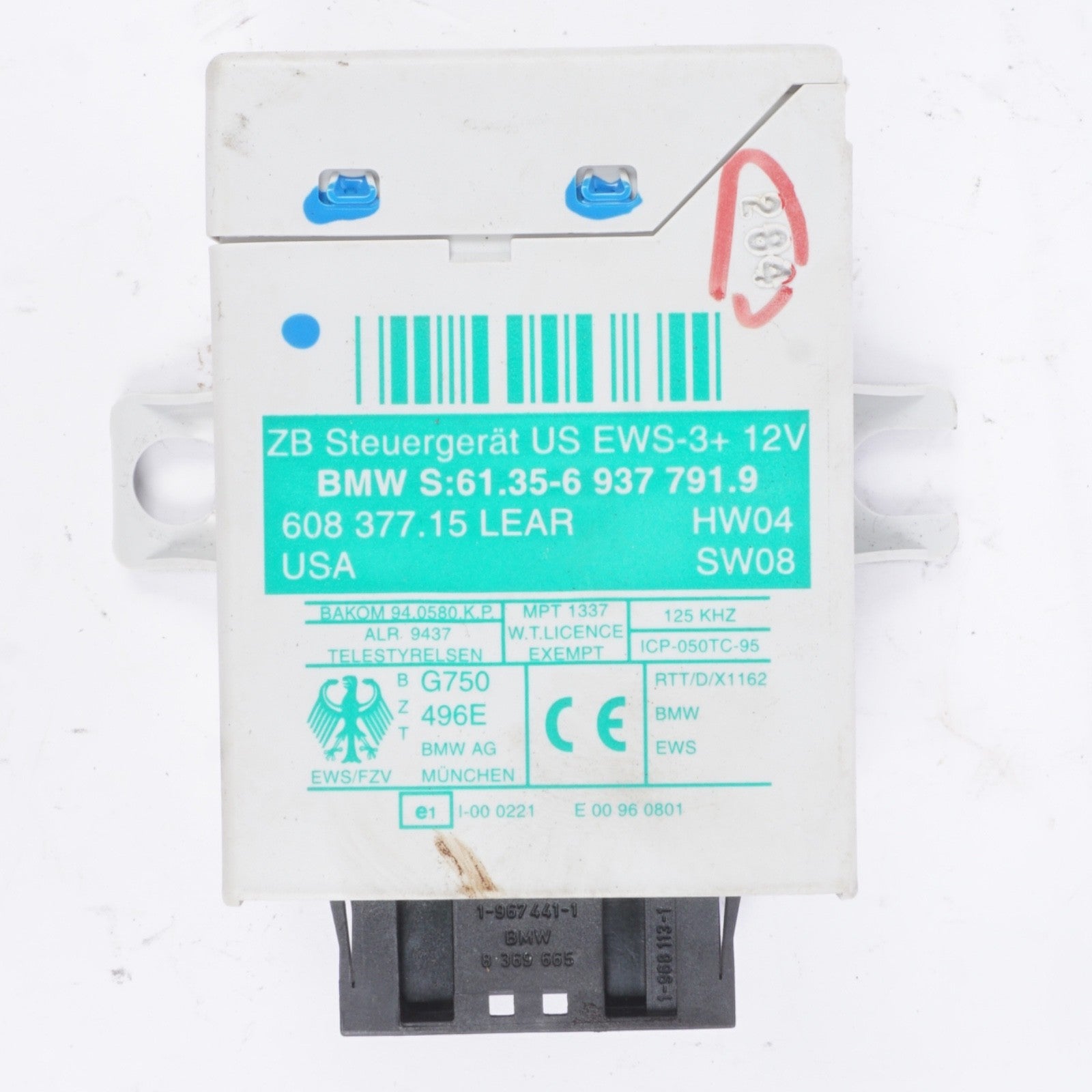 2003-2008 BMW E85 Z4 CONVERTIBLE THEFT LOCKING CONTROL MODULE OEM 6937791