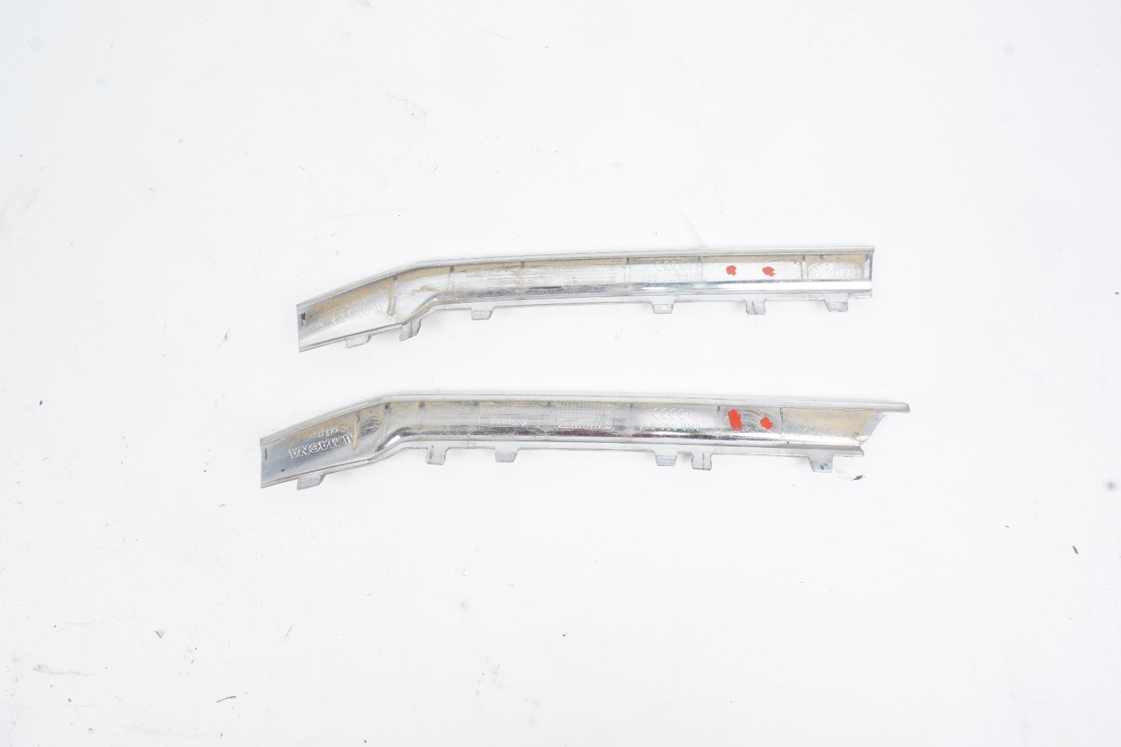 2011-2014 Audi A8 Quattro Bumper Grille Chrome Molding Right 2Pcs OEM