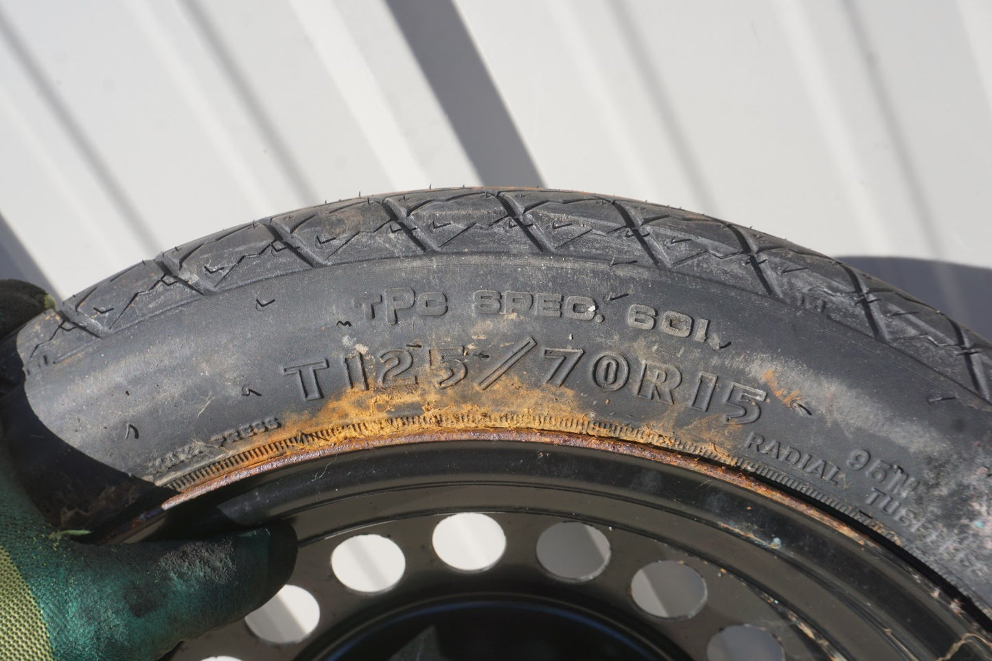 1993 Cadillac Allante 15X4 Wheel Compact Spare Tire T125/70R15 5x115mm OEM