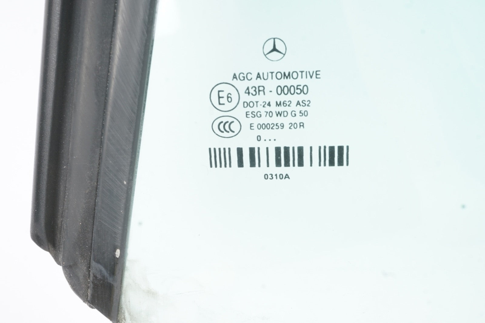 2011 - 2017 Mercedes E350 Convertible Rear Left Quarter Window Glass OEM