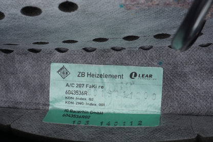 10-16 Mercedes E350 E550 Convertible Right Pass Seat Cushion Bottom OEM