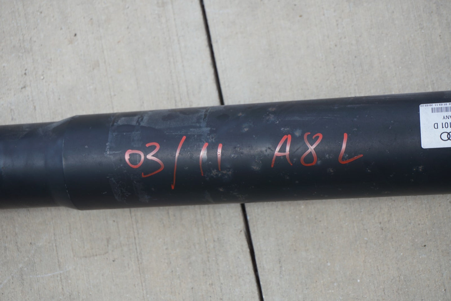 2011 - 2018 Audi A8 Quattro Rear Driveshaft Assembly OEM