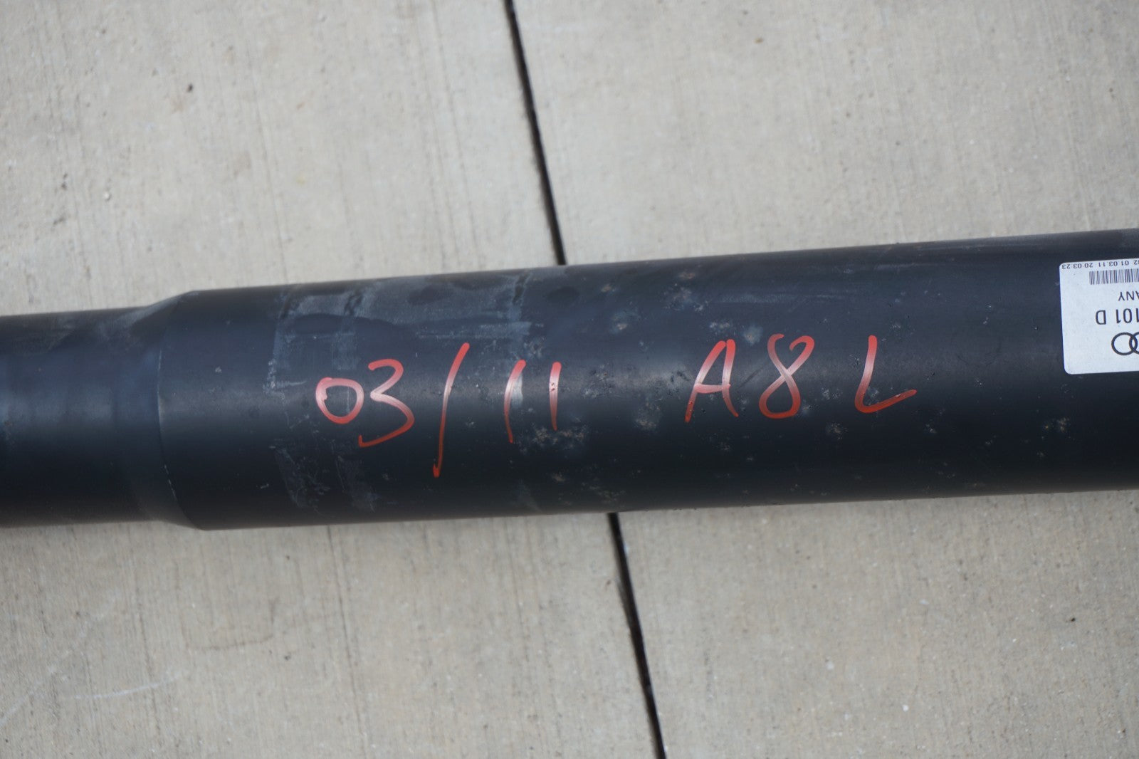 2011 - 2018 Audi A8 Quattro Rear Driveshaft Assembly OEM