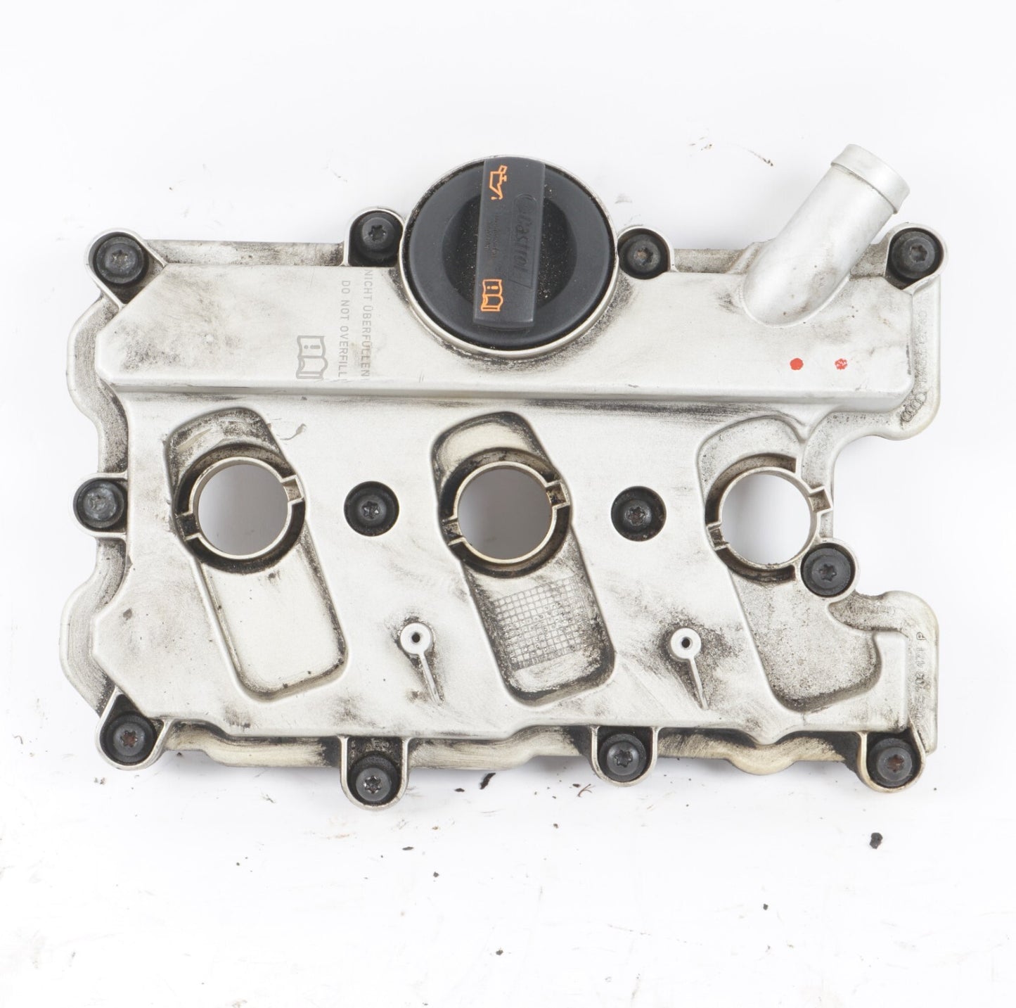 12-15 AUDI A8L A8 3.0L ENGINE CYLINDER HEAD VALVE COVER LEFT DRIVER SIDE OEM