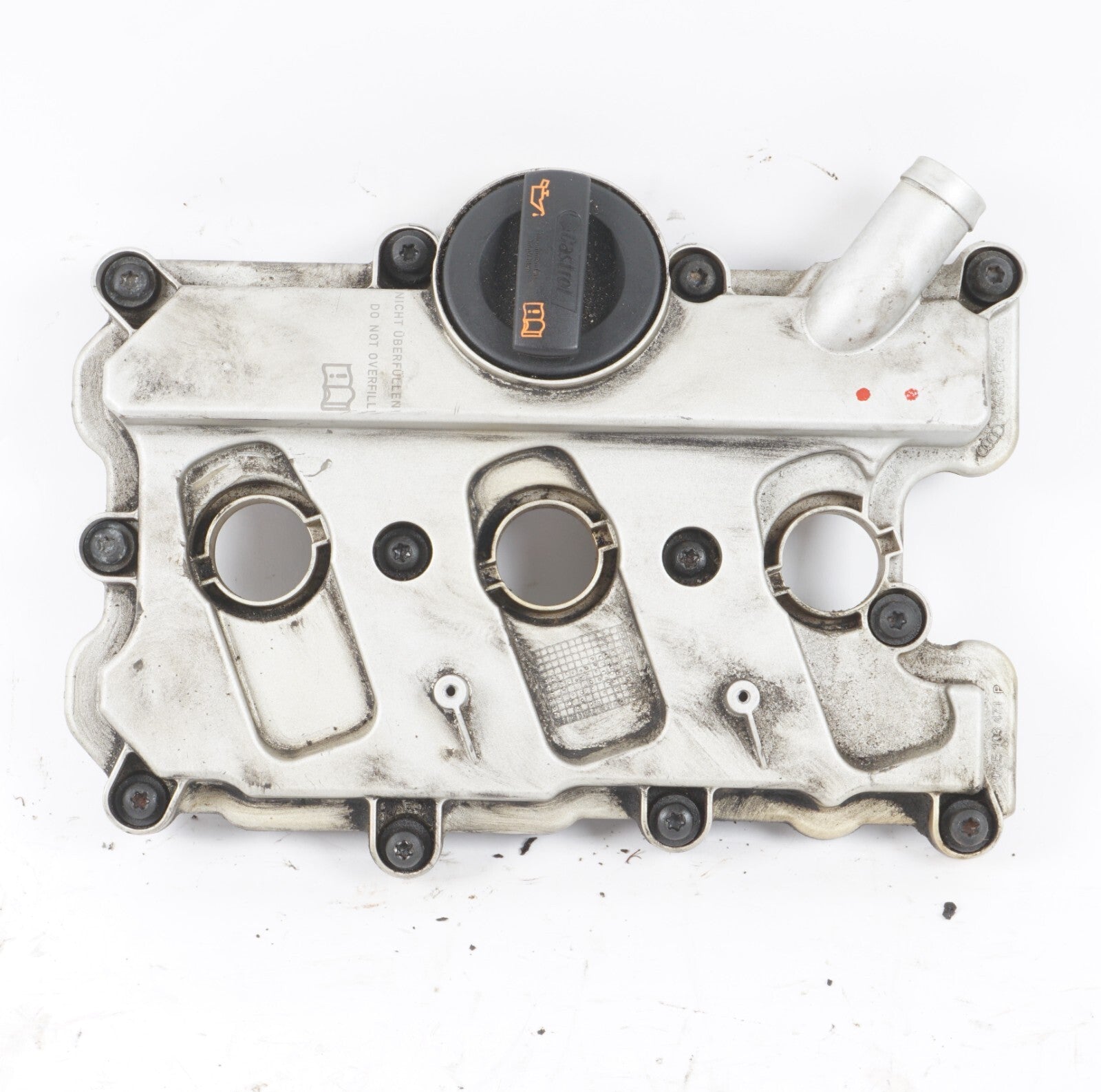 12-15 AUDI A8L A8 3.0L ENGINE CYLINDER HEAD VALVE COVER LEFT DRIVER SIDE OEM