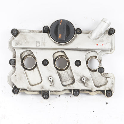 12-15 AUDI A8L A8 3.0L ENGINE CYLINDER HEAD VALVE COVER LEFT DRIVER SIDE OEM