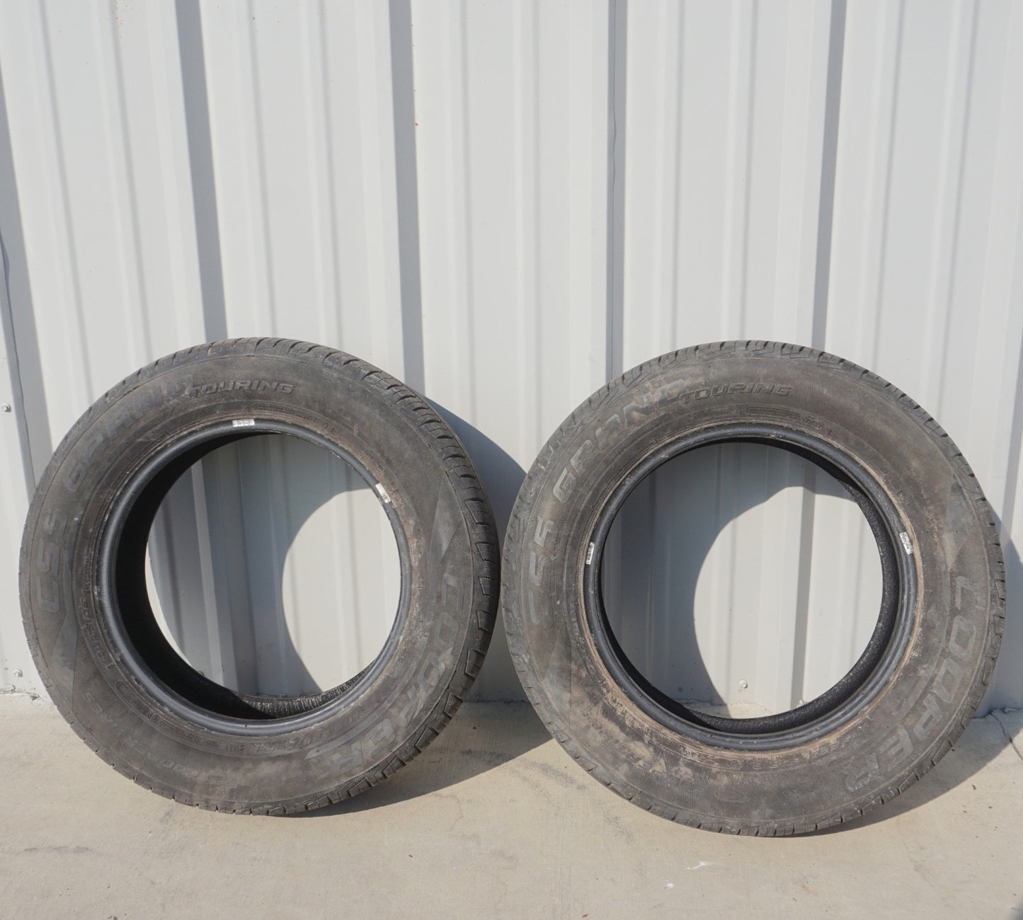 2x Used 225/50 R18 Cooper CS5 Grand Touring Tires 9.5mm Tread 225/60/16