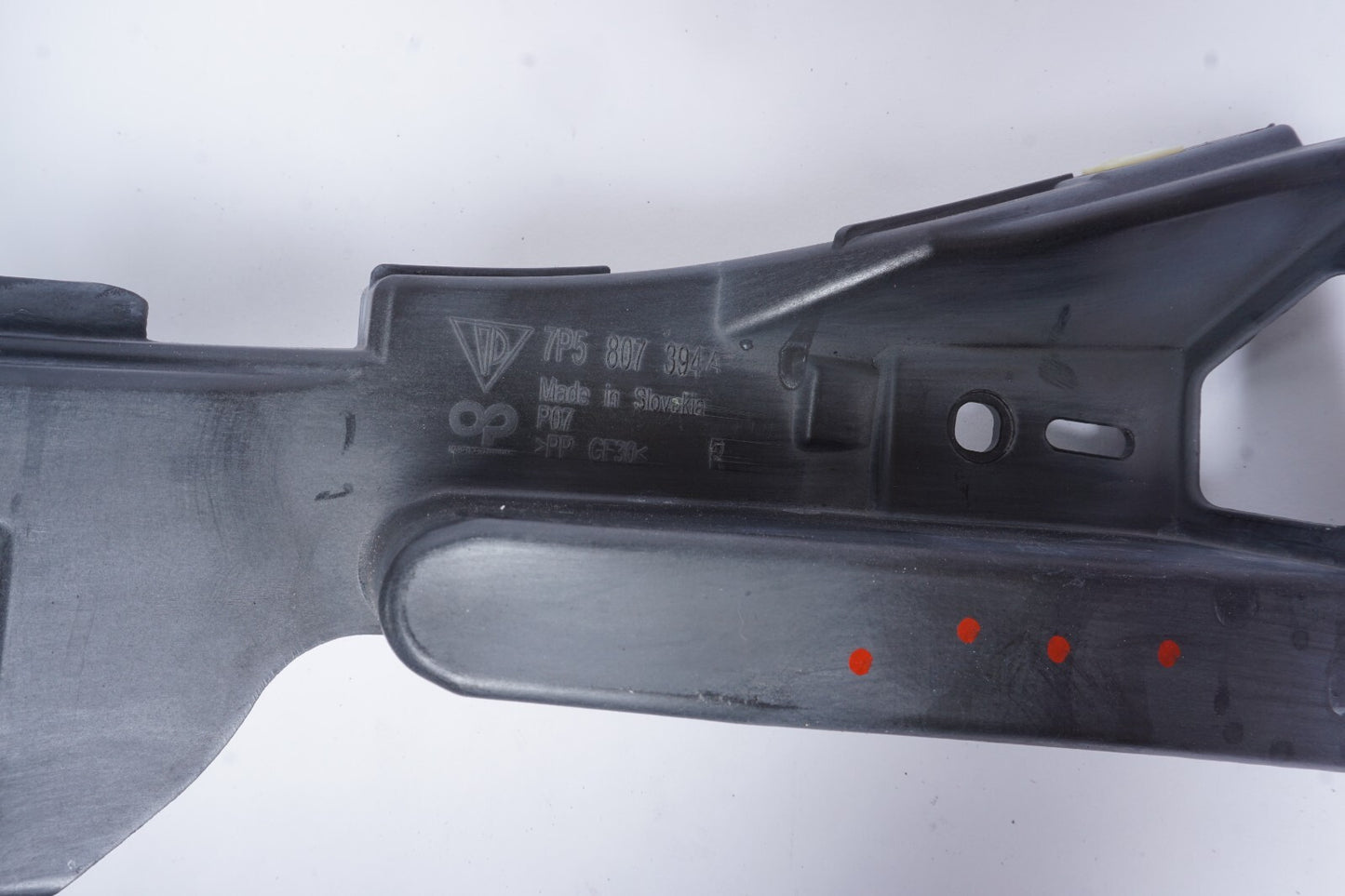11-14 Porsche Cayenne Rear Right Pass Side Bumper Support Bracket Set Of 3 OEM