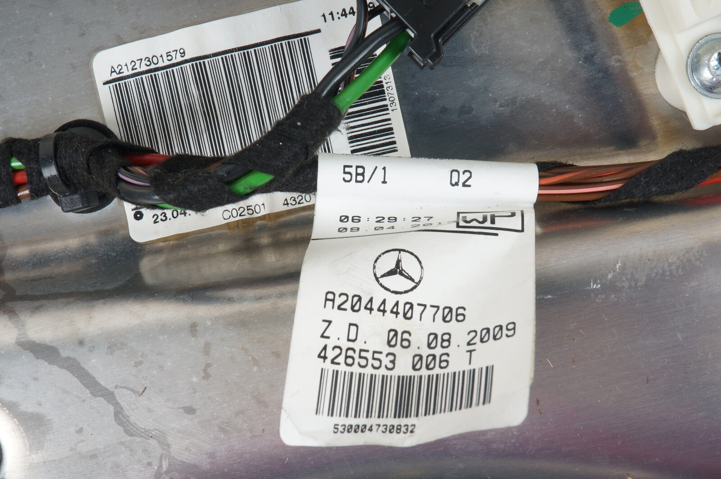 08-14 Mercedes Benz C300 C350 C63 LH Left REAR Window Regulator OEM