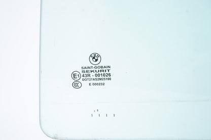09-15 BMW F02 740Li 750Li SUNSHADE DOOR WINDOW GLASS LEFT REAR OEM - LONG ONLY